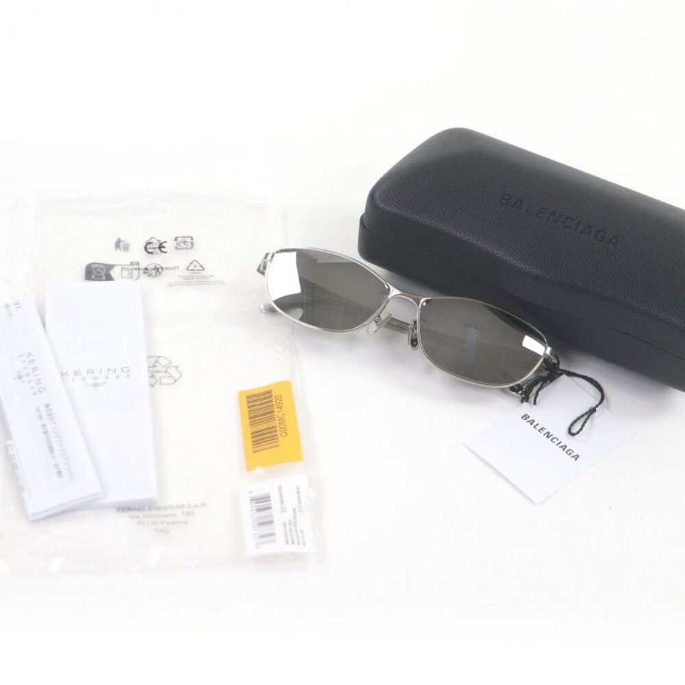 Balenciaga Mirror Lens Eyewear Sunglasses Silver 62 - Picture 2 of 12